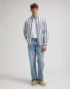 Chemise Lee Button-Down Tonal Rivet Navy — Homme Appart17