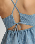 Top peplum Lee à fines bretelles Indigo Stripe — Femme Appart17
