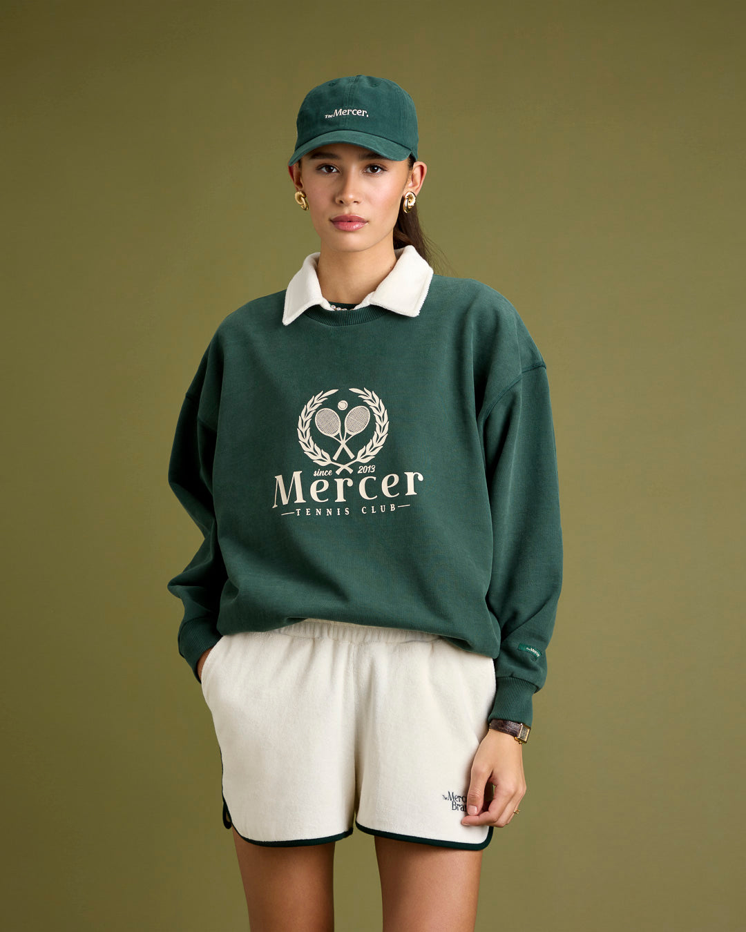 Tennis Cap Green — Mercer Amsterdam Green Appart17