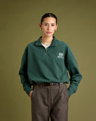 Tennis Quarter Zip Green — Mercer Amsterdam Green Appart17