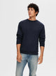 SLHEMANUEL SOFT CREW NECK SWEAT NOOS — SELECTED HOMME BLACK — porté | Appart 17