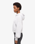 Colorful Standard Organic Crop Zip Hood Sweatshirt zippé court Snow Melange
