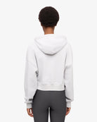 Colorful Standard Organic Crop Zip Hood Sweatshirt zippé court Snow Melange