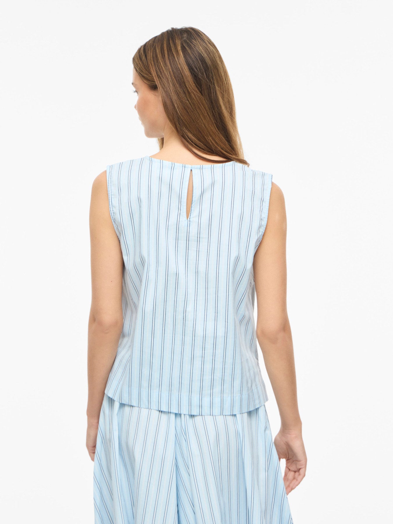 Top Sans Manches Femme Bio VILA Vivalencia Nantucket Breeze Appart17